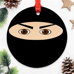 Ninja Ornament (round)  by Valentinaart