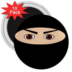 Ninja 3  Magnets (10 Pack)  by Valentinaart