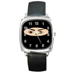 Ninja Square Metal Watch by Valentinaart