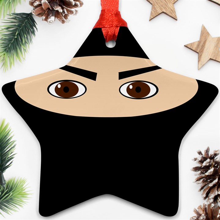 Ninja Star Ornament (Two Sides) 