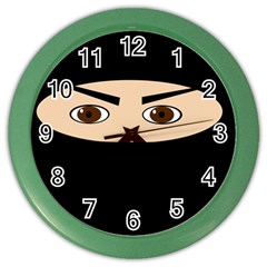 Ninja Color Wall Clocks by Valentinaart