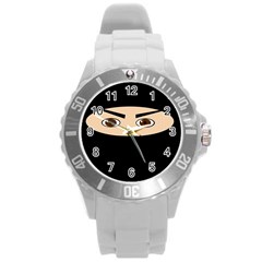 Ninja Round Plastic Sport Watch (l) by Valentinaart