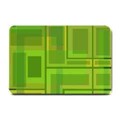 Green Pattern Small Doormat  by Valentinaart