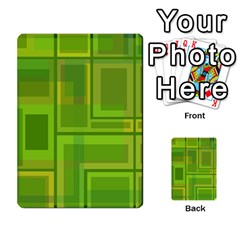 Green Pattern Multi-purpose Cards (rectangle) 