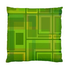 Green Pattern Standard Cushion Case (one Side) by Valentinaart