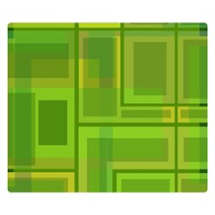 Green Pattern Double Sided Flano Blanket (small)  by Valentinaart