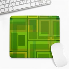 Green Pattern Large Mousepads by Valentinaart