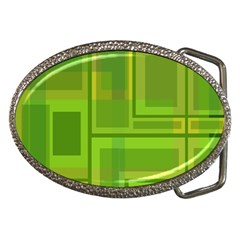 Green Pattern Belt Buckles by Valentinaart