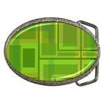 Green pattern Belt Buckles Front