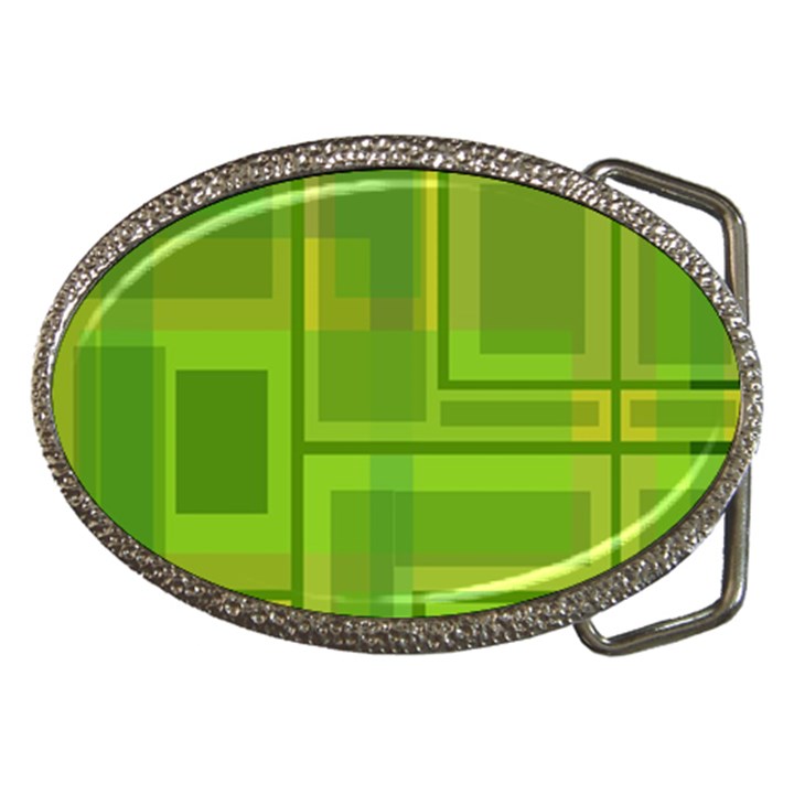 Green pattern Belt Buckles