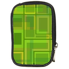 Green Pattern Compact Camera Cases by Valentinaart