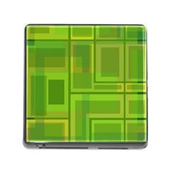 Green Pattern Memory Card Reader (square) by Valentinaart