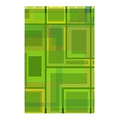 Green Pattern Shower Curtain 48  X 72  (small)  by Valentinaart