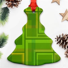 Green Pattern Ornament (christmas Tree) by Valentinaart