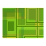 Green pattern Double Sided Flano Blanket (Mini)  35 x27  Blanket Front