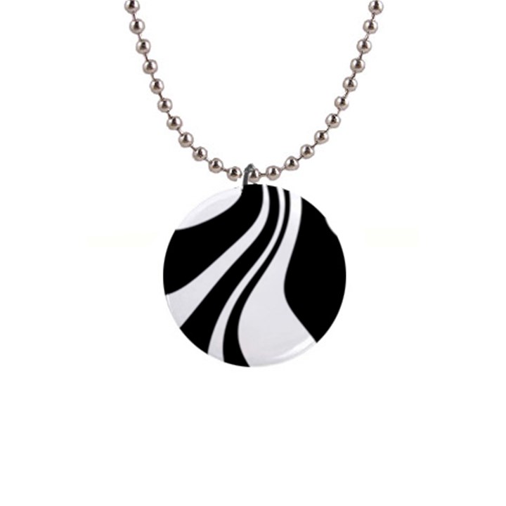 Black and white pattern Button Necklaces