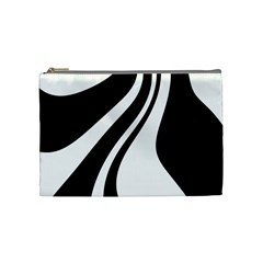 Black And White Pattern Cosmetic Bag (medium)  by Valentinaart