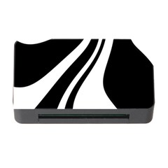 Black And White Pattern Memory Card Reader With Cf by Valentinaart