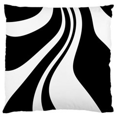 Black And White Pattern Large Flano Cushion Case (two Sides) by Valentinaart