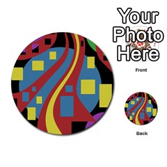 Colorful Abstrac Art Multi-purpose Cards (round) 