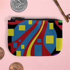 Colorful Abstrac Art Mini Coin Purses by Valentinaart