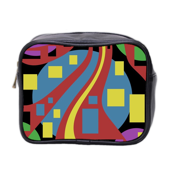 Colorful abstrac art Mini Toiletries Bag 2-Side