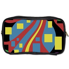 Colorful Abstrac Art Toiletries Bags by Valentinaart