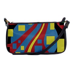 Colorful Abstrac Art Shoulder Clutch Bags by Valentinaart