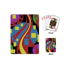 Colorful Abstrac Art Playing Cards (mini)  by Valentinaart