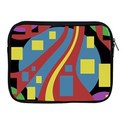 Colorful Abstrac Art Apple Ipad 2/3/4 Zipper Cases by Valentinaart