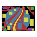 Colorful abstrac art Double Sided Fleece Blanket (Small)  45 x34  Blanket Front