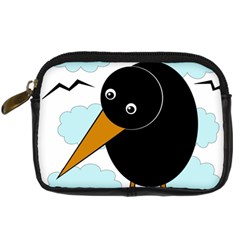 Black Raven Digital Camera Cases by Valentinaart