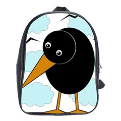 Black Raven School Bags (xl)  by Valentinaart