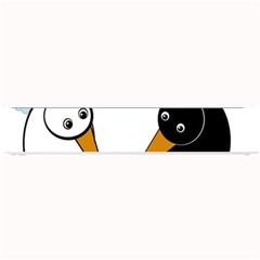 Black And White Birds Small Bar Mats by Valentinaart