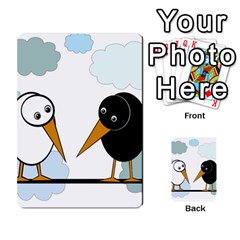 Black And White Birds Multi-purpose Cards (rectangle) 