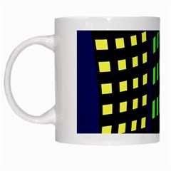 Colorful Abstract City Landscape White Mugs by Valentinaart