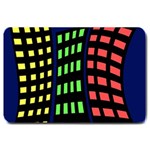 Colorful abstract city landscape Large Doormat  30 x20  Door Mat