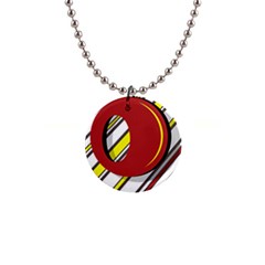 Red And Yellow Design Button Necklaces by Valentinaart