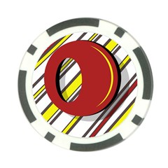 Red And Yellow Design Poker Chip Card Guards