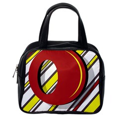 Red And Yellow Design Classic Handbags (one Side) by Valentinaart