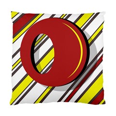 Red And Yellow Design Standard Cushion Case (one Side) by Valentinaart