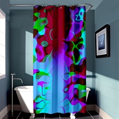 Abstract Colorsplash Shower Curtain by tjustleft