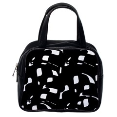 Black And White Pattern Classic Handbags (one Side) by Valentinaart