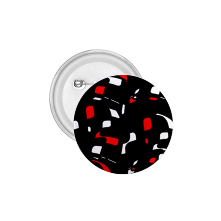 Red, black and white pattern 1.75  Buttons