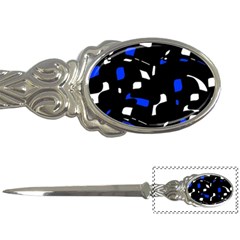 Blue, Black And White  Pattern Letter Openers