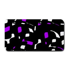 Purple, Black And White Pattern Medium Bar Mats