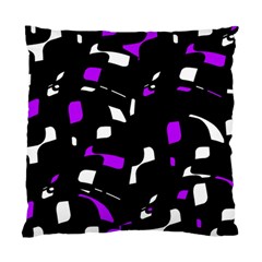 Purple, Black And White Pattern Standard Cushion Case (two Sides) by Valentinaart