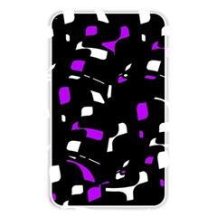 Purple, Black And White Pattern Memory Card Reader by Valentinaart