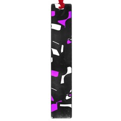 Purple, Black And White Pattern Large Book Marks by Valentinaart