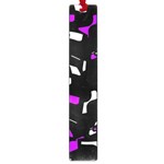 Purple, black and white pattern Large Book Marks Front